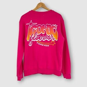 Poppi x Target Pink Graphic Crewneck Sweatshirt Size Medium
